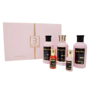 06255 Bharara Rose Luxury Gift Set 5pc 3.4 Edp Woman